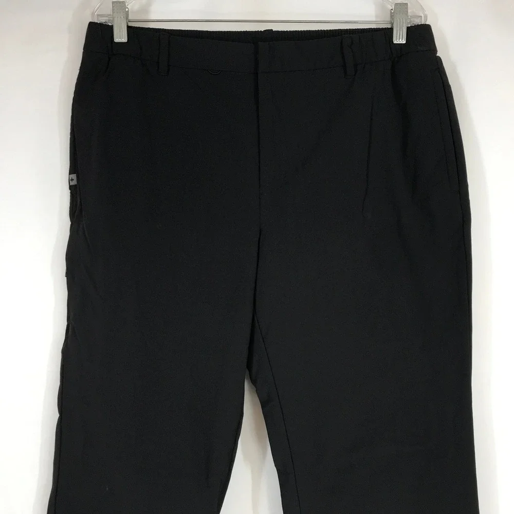 FIGS PRO Men Black Scrub Pants Elastic Waist Straight Leg M23WW2002S Large Short